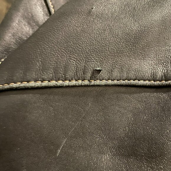 Andrew Marc Dark Brown Leather Jacket Men’s Size L (Good Condition) - Picture 9 of 15